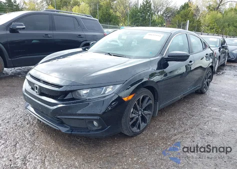 2020 Honda Civic Sport z USA, uszkodzony, nr VIN 2HGFC2E83LH600508